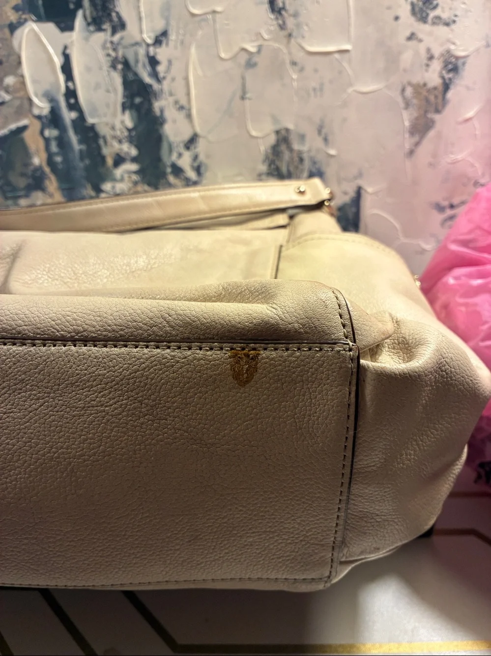 Genuine Kate Spade Chester Street Miri Leather Shoulder Bag with Chain-Detail